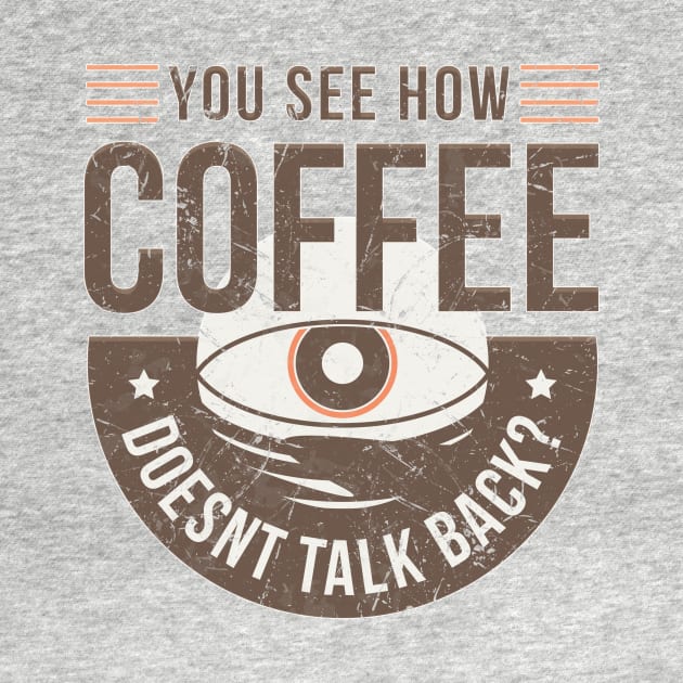 Nerdy Tee - Coffee Talk Back by KennefRiggles